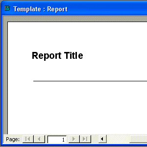 Preview a template report in Microsoft Access