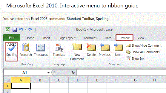 excel 2010 ribbon